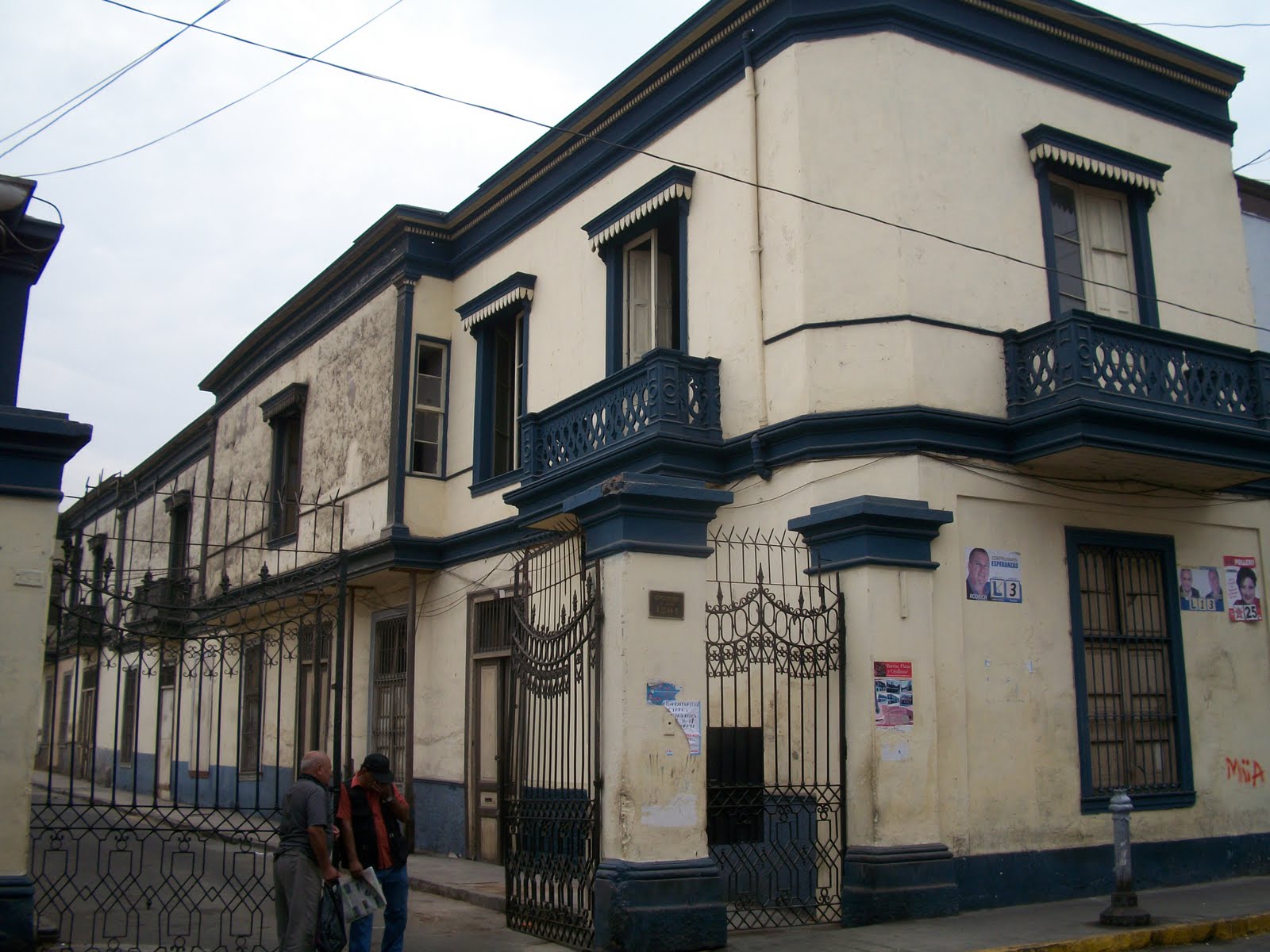 Quinta Heeren Barrios Altos en Lima Perú Entrada de la Quinta (por