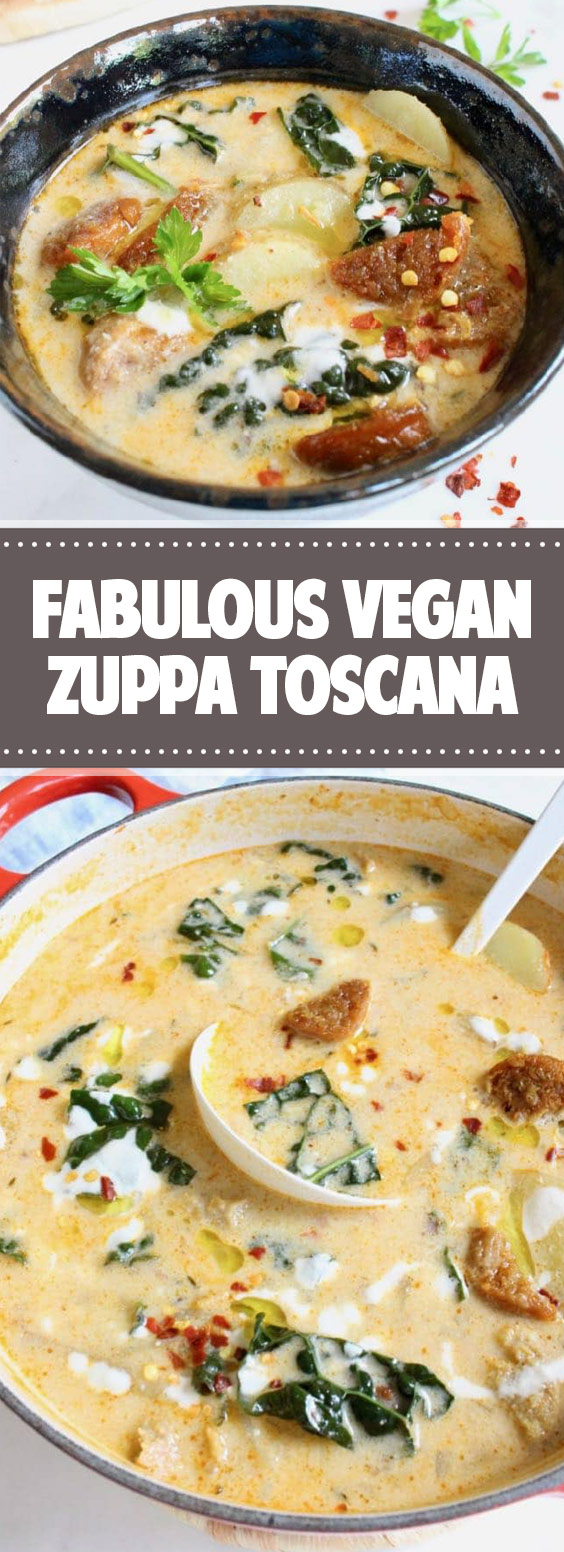 Fabulous Vegan Zuppa Toscana #vegan #zuppa - FAMOUS RECIPES