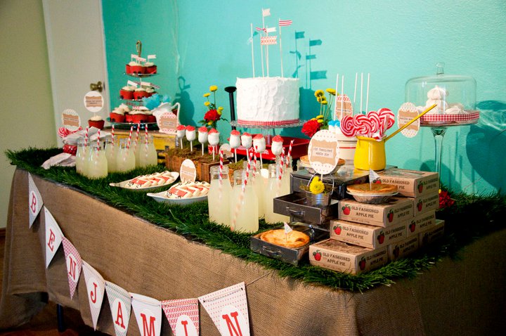 Kara s Party Ideas Vintage Red Wagon  Radio Flyer  Birthday Party  - 9