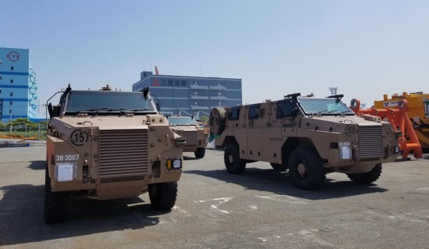 DEFENSE STUDIES: Four Bushmaster 4x4 PMV Arrive in Japan