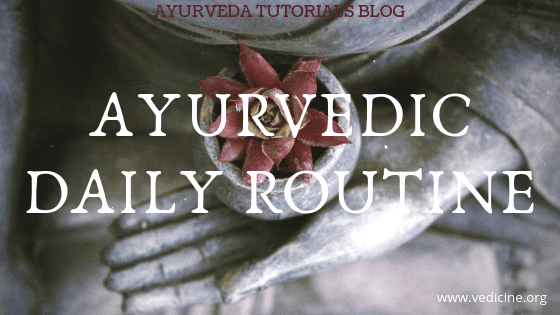 ayurveda daily routines