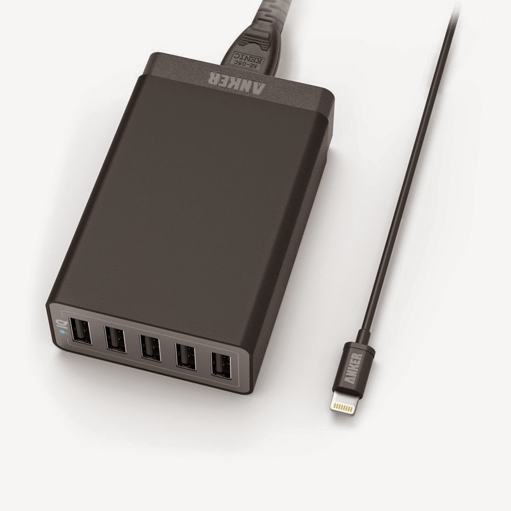 anker 40w 5 port charger