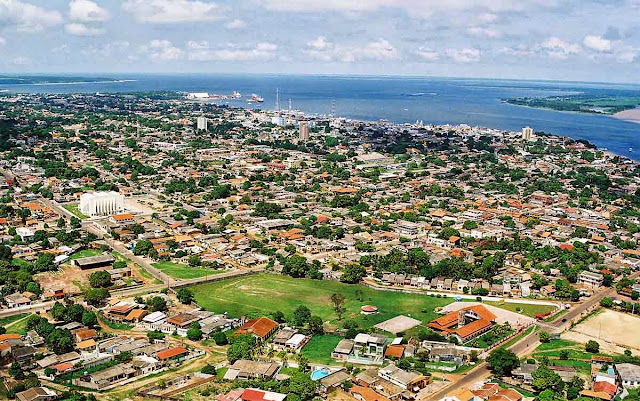 vista aérea de Santarém – Pará
