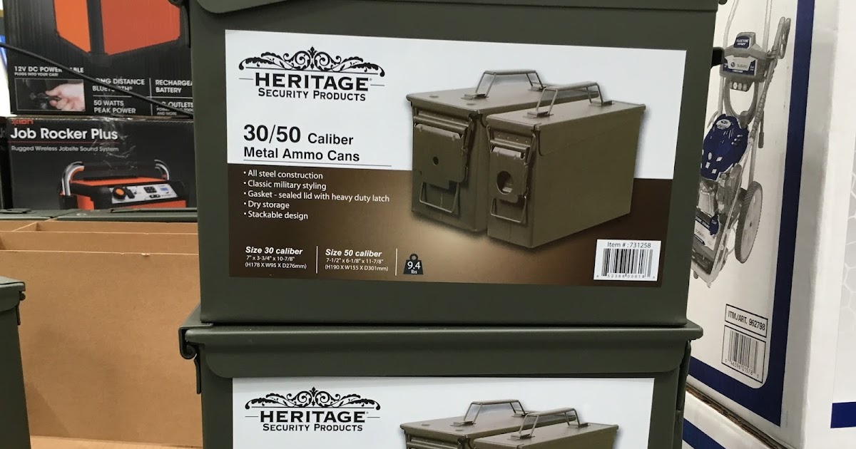 Heritage Metal Ammo Cans (2 pack) Costco Weekender