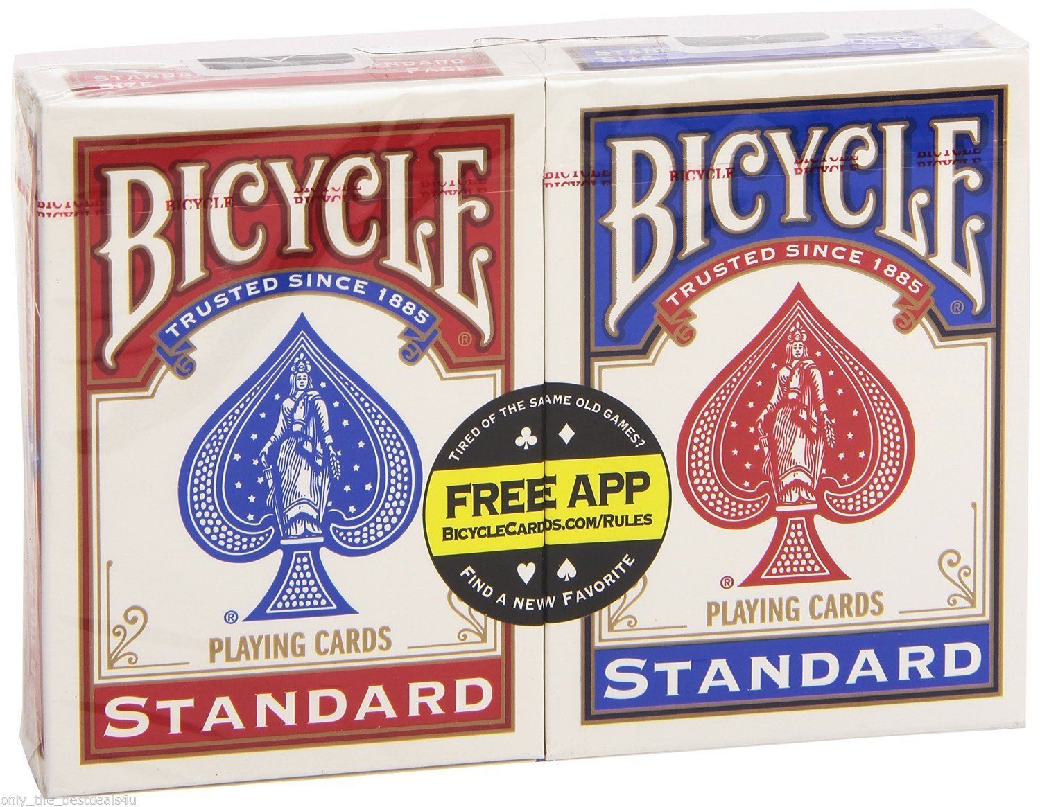 BICYCLE® STANDARD PLAYING CARDS (Red+Blue) SET Magic and Imported