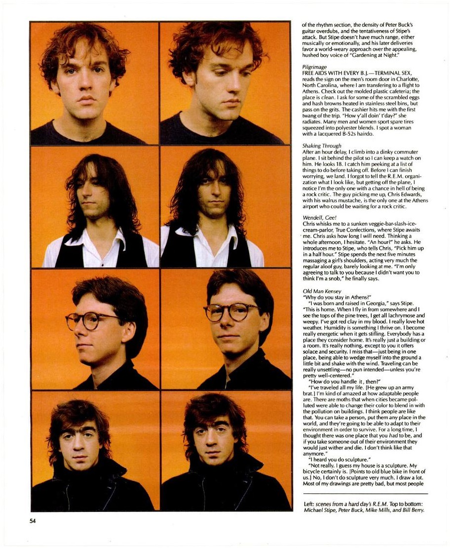 Top Of The Pop Culture 80s REM Spin Magazine Interview 1986