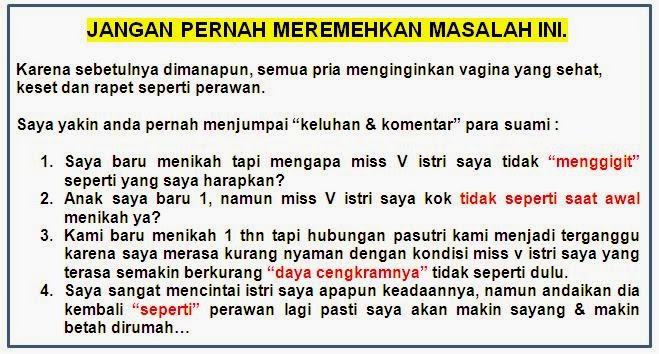 cara merapatkan vagina cocok banyak yg laris