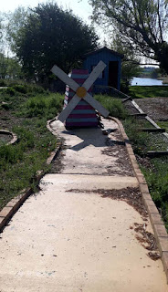 Minigolf course at Brooklands in Lancing by Steve Lovell April 2019