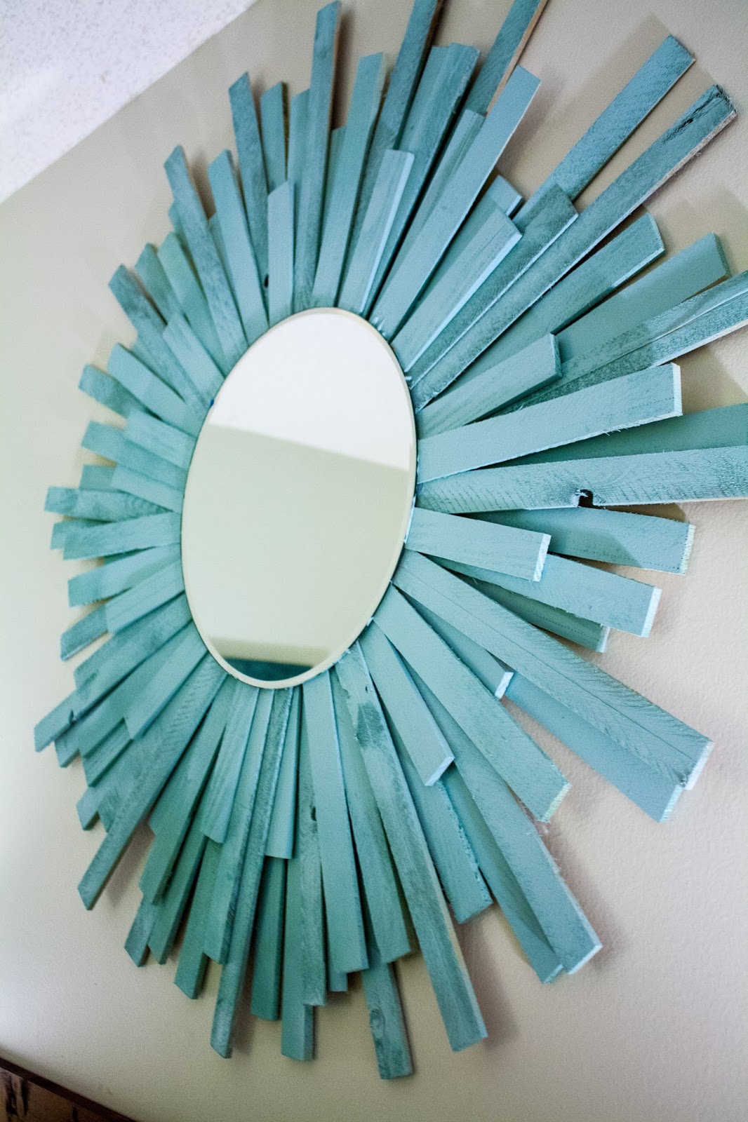 DIY: Paint Stick Sunburst Mirror