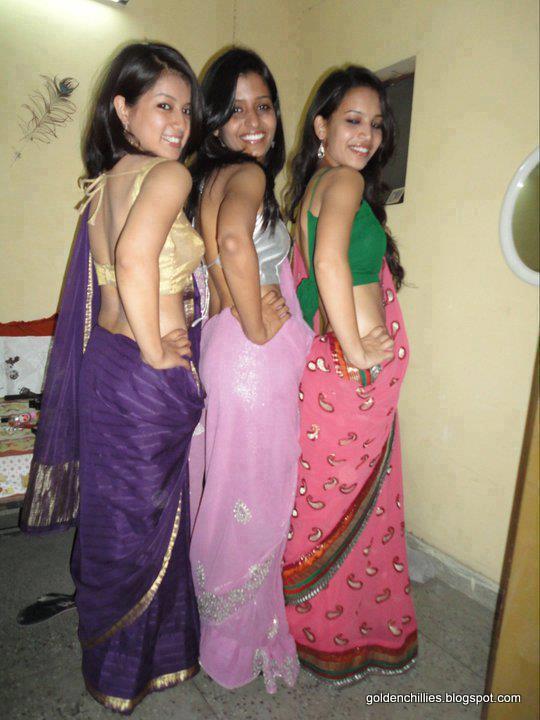 Spicy College Girls Saree Show In College Function Actress Hot Photos