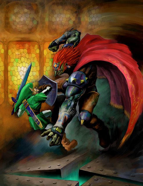 Resultado de imagem para Breath of The Wild como capa. A arte mostra Link e Zelda segurando a Master Sword.