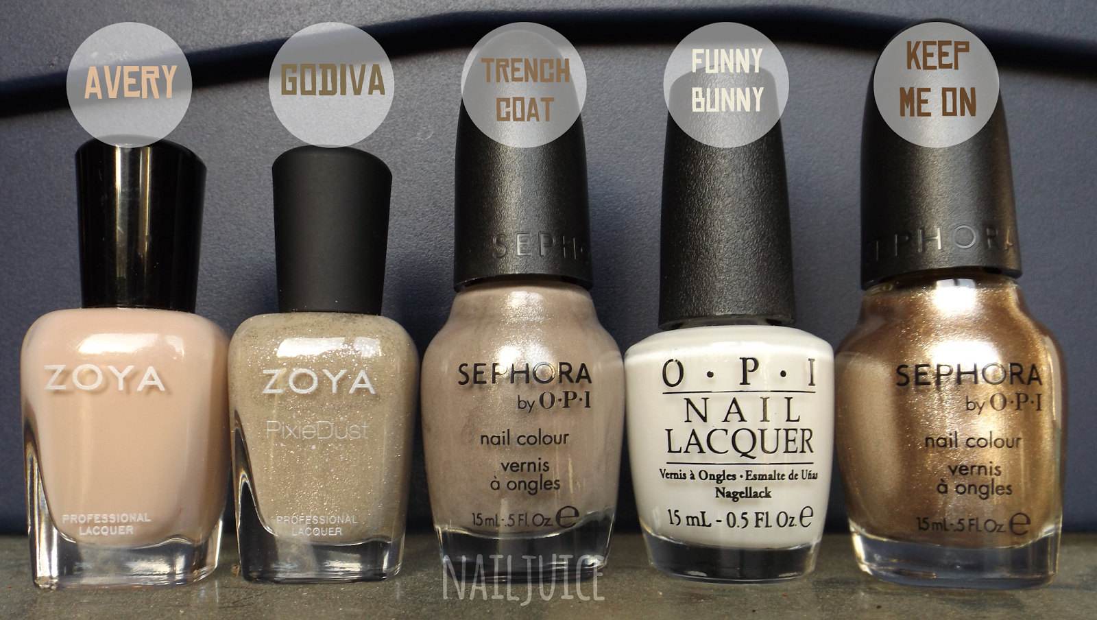 Nail Juice: Nail Mail! Pt. 2: Golds & Neutrals