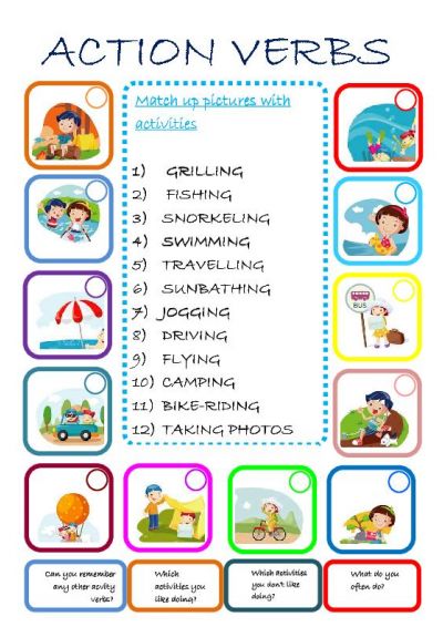 ENGLISH WORKSHEETS AND ACTIVITIES FOR CHILDREN