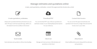 Online Estimations / Quotations