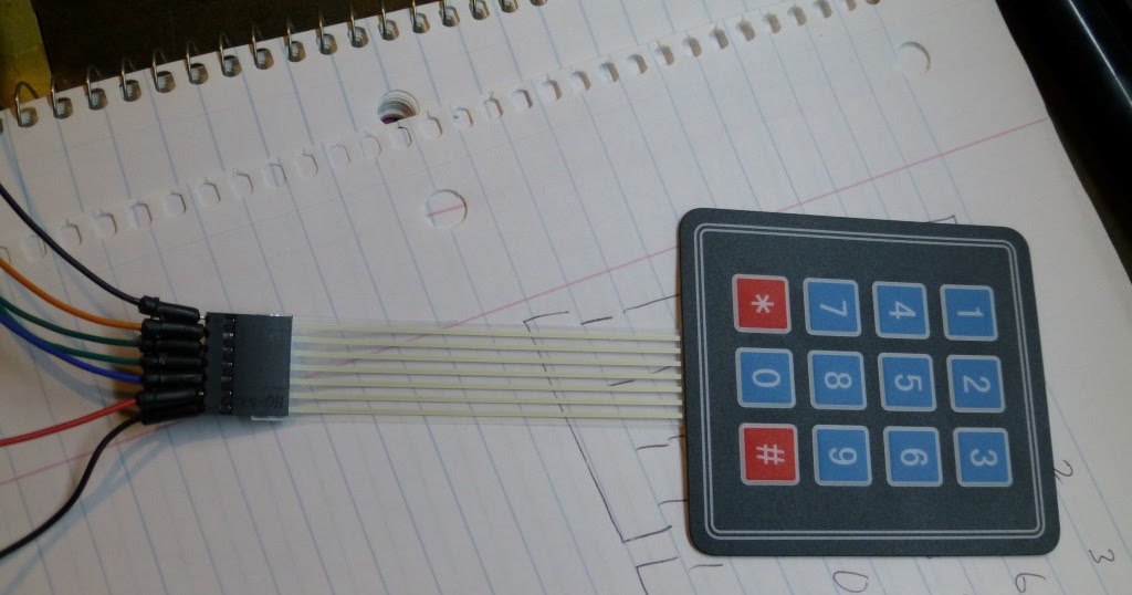 Dragonfly DIY: Arduino Blocks 4 - matrix keypad