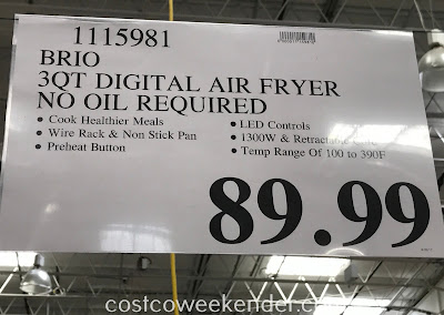 Deal for the Nuwave Brio Digital Air Fryer at Costco