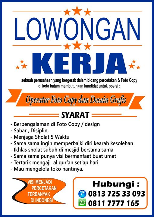 Kumpulan Ilmu Dan Pengetahuan Penting Lowongan Kerja Fotocopy Kumpulan Ilmu Dan Pengetahuan Penting Lowongan Kerja Fotocopy