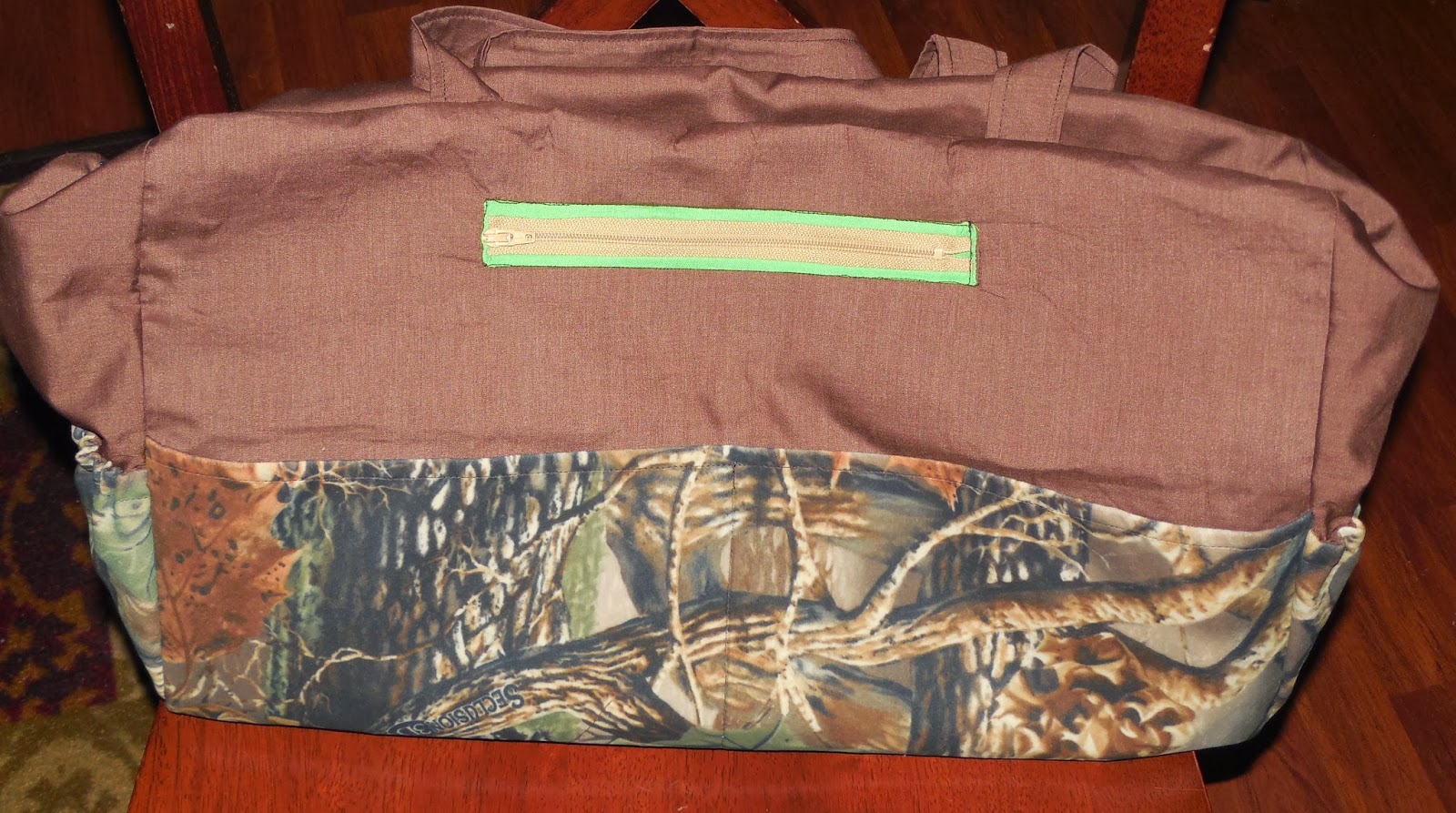 Wyatt, a hunting diaper bag