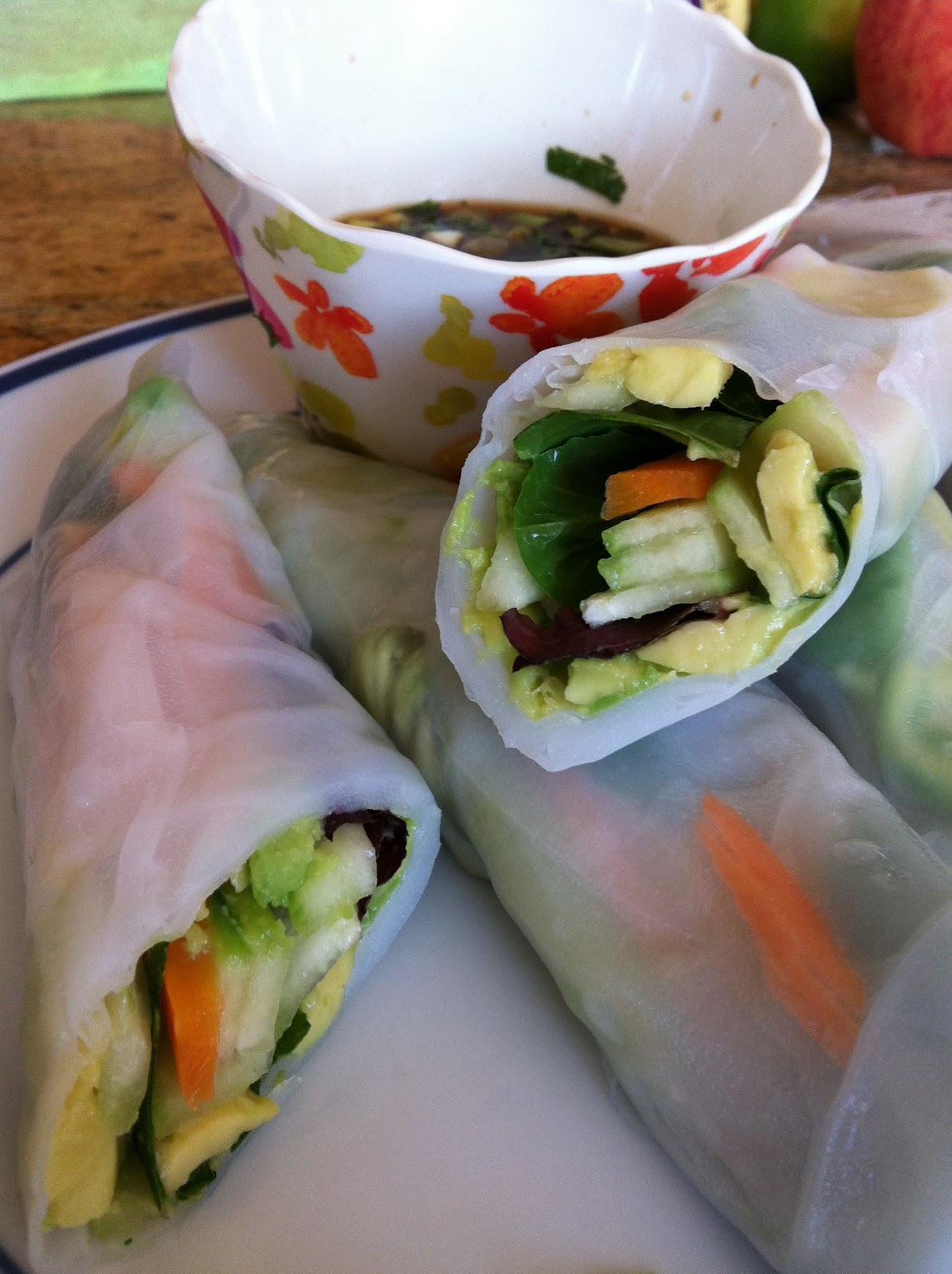 veganize everything avocado salad rolls