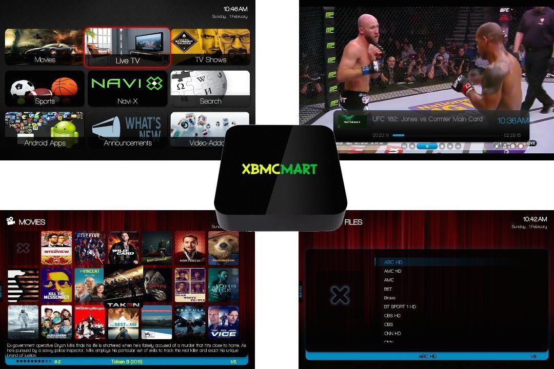 XBMCMart Android TV Box Mini PC Media Player [Quad/Octa Core 64Bit 4K]