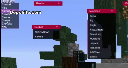 Minecraft 1.8 Duglo Hack Client Hilesi İndir Skywars Denendi