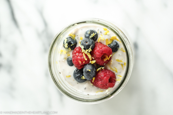 lemon berry overnight oats recipe