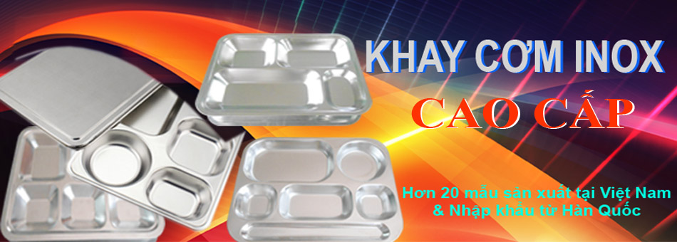 Khay inox, Khay cơm inox 304 cao cấp, khay ăn inox