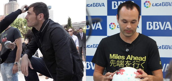 Iker Casillas y Andrés Iniesta embajadores de la liga BBVA