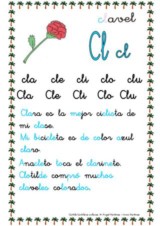 "LA SEÑO EVA Y SUS OCHO ENANITOS": SÍLABAS TRABADAS