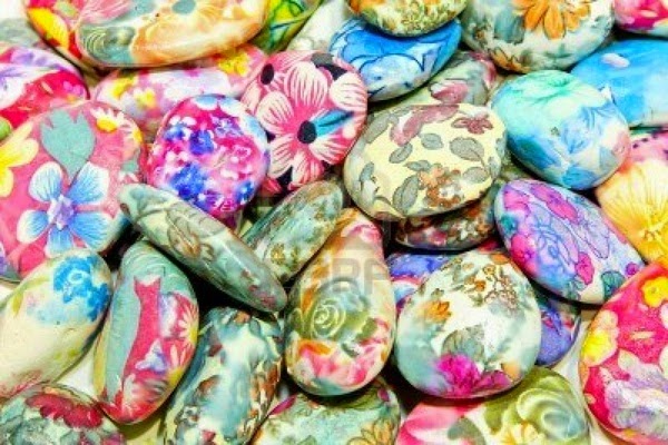 Garnish with painted stones