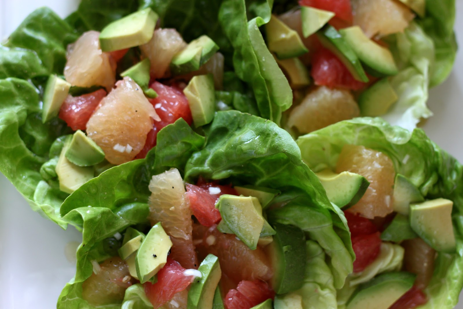 A Bountiful Kitchen Butter Lettuce, Grapefruit and Avocado Salad