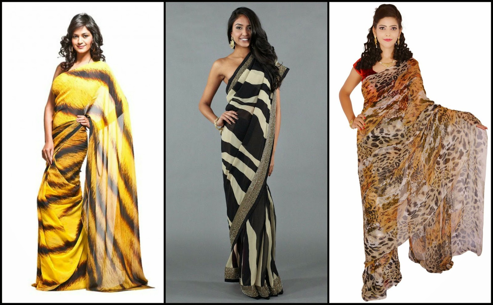 Printed Saree Trend 2015 Fashions Clicks