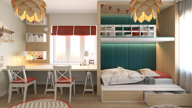 apartamento decorado 90 m² com decor clean, madeira e turquesa. Blog Achados de Decoração