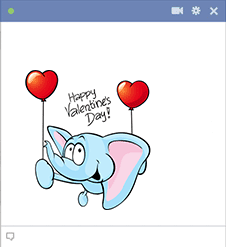 Valentine Elephant Emoji