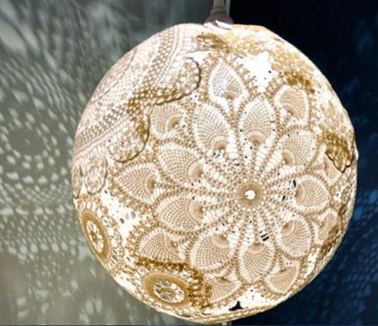 Le Gatte Coi Tacchi Schema Lampadario All Uncinetto Come Fare Un Par Paralume All Uncinetto Uncinetto Tappeti Uncinetto
