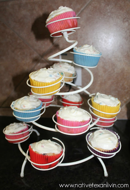 Funfetti cupcakes for Shopkins Party