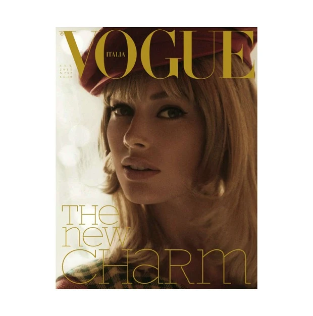 Doutzen Kroes wears Prada on the cover of Vogue Italia September 2013
