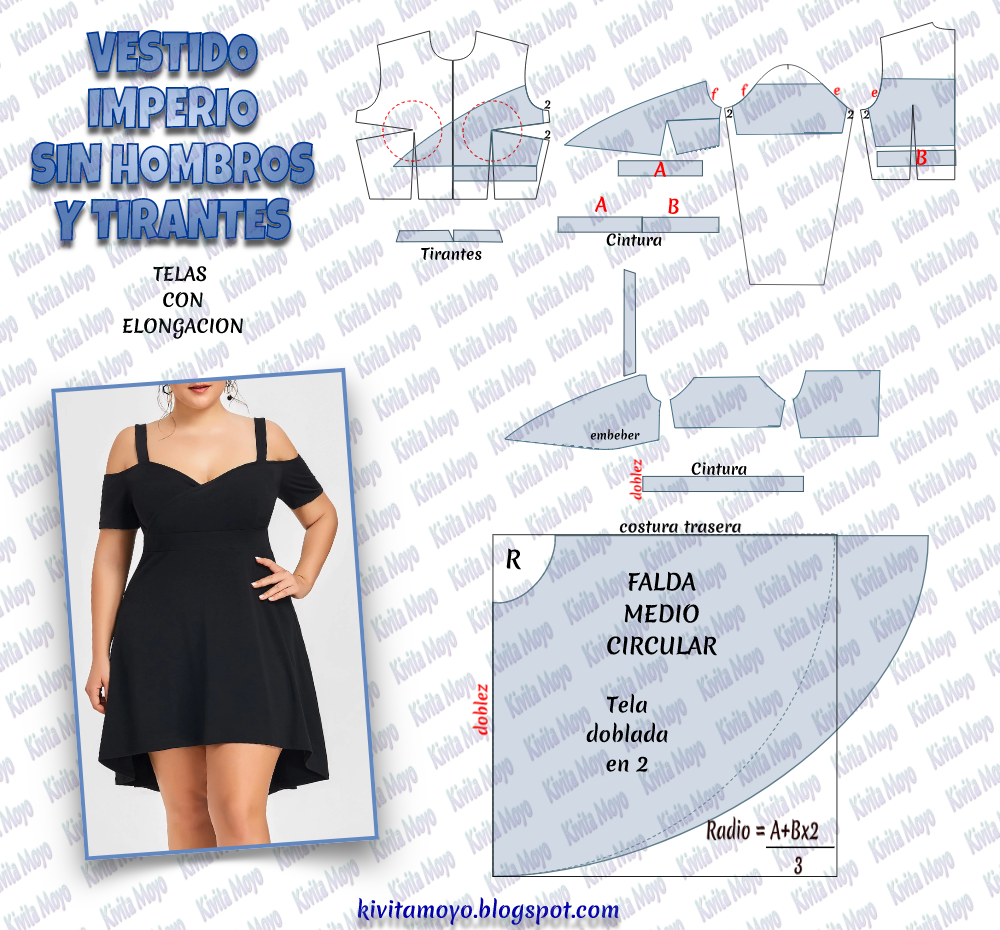 otoño Tina proteger VESTIDO IMPERIO SIN HOMBROS CON TIRANTES