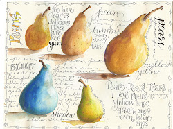 pear pears paint watercolor martha lever paintin doing acrylic