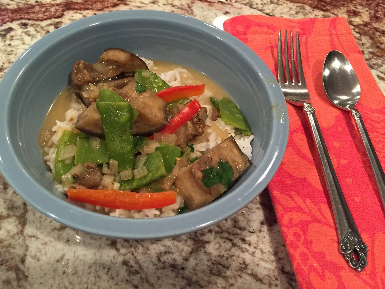 Hot Dinner Happy Home Slow Cooker Thai Curry Eggplant