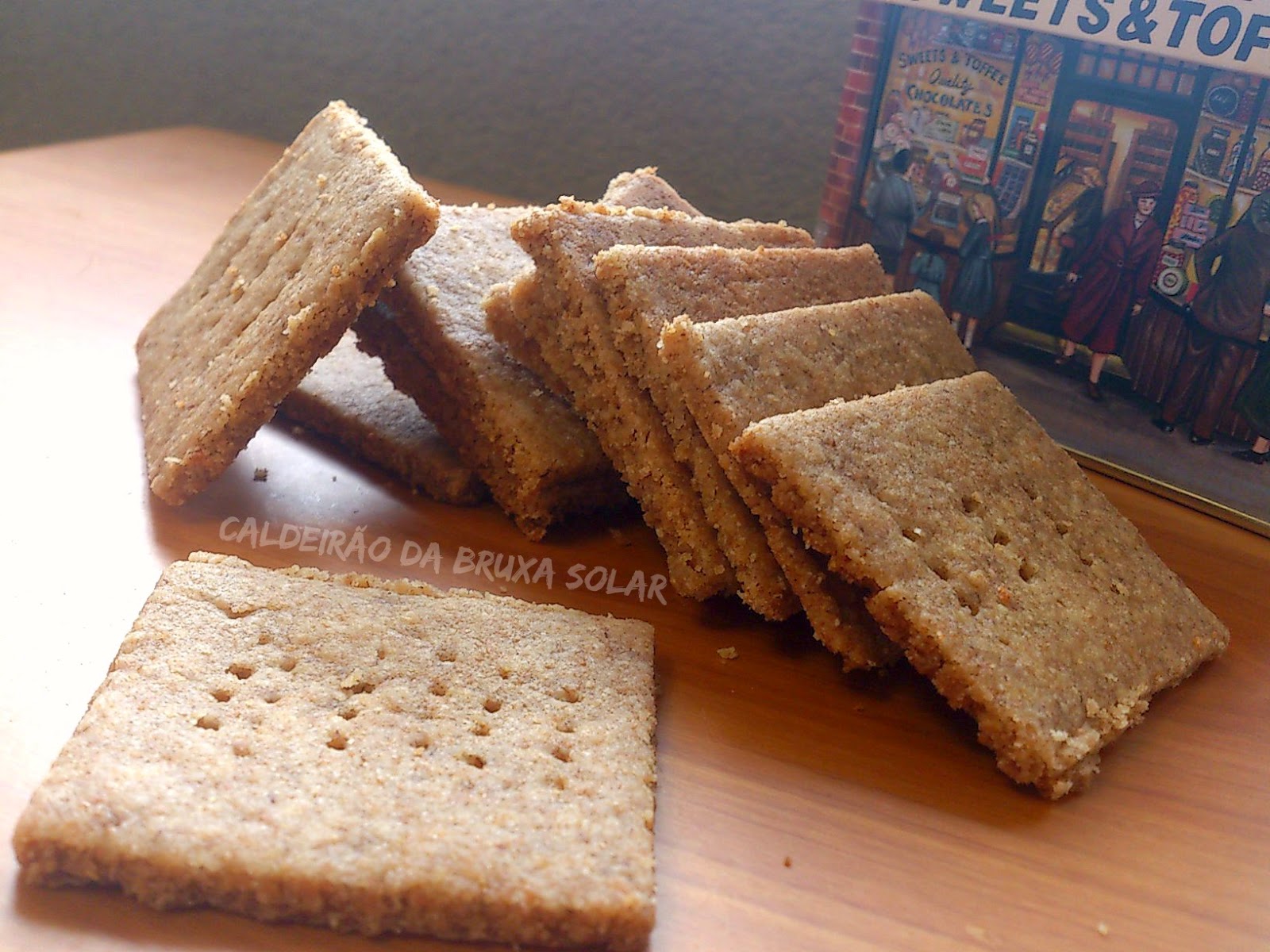 Receitas do Caldeirão Biscoitos Graham Crackers caseiros