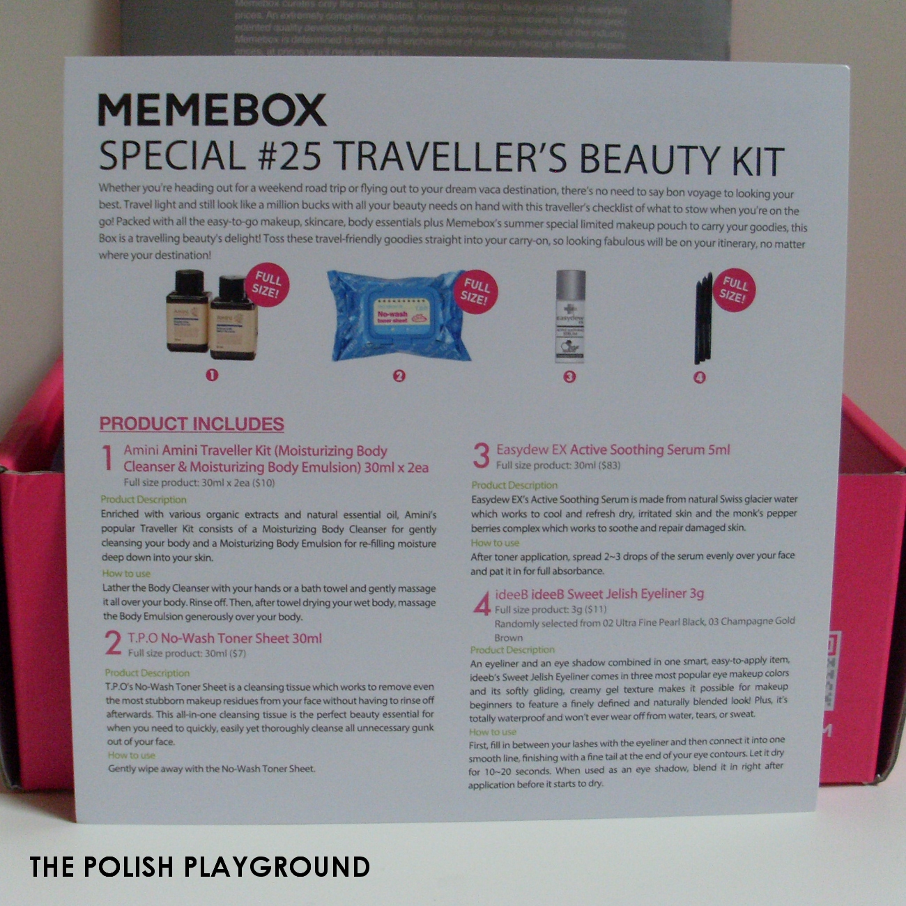 Memebox Special #25 Traveler's Beauty Kit Unboxing