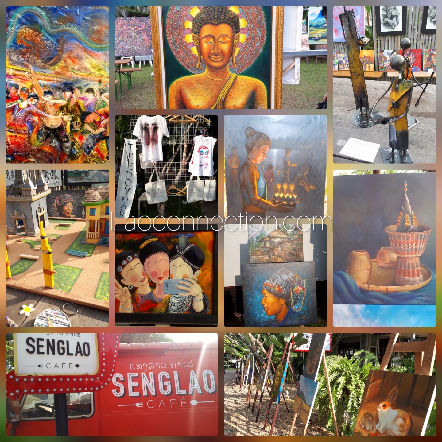 Lao artists featured at Senglao Cafe