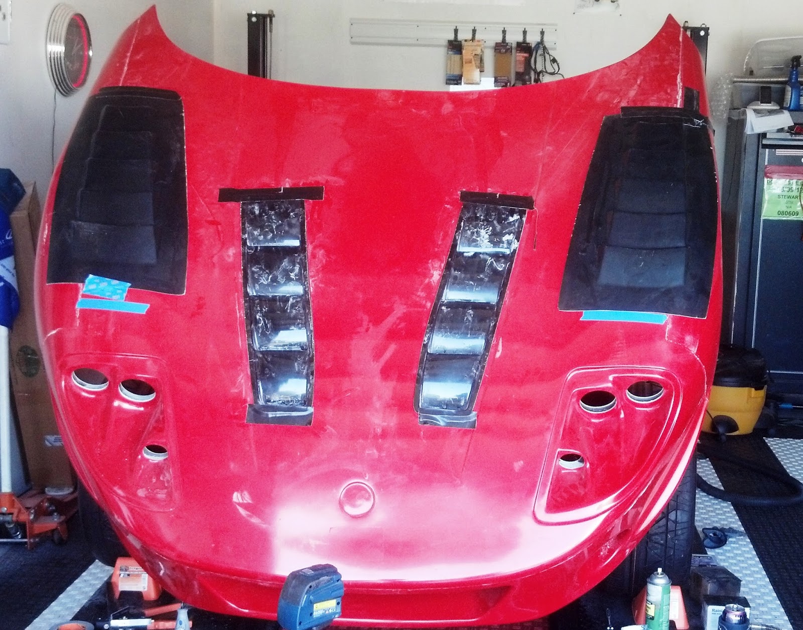 Super Car Build Hood Preparation