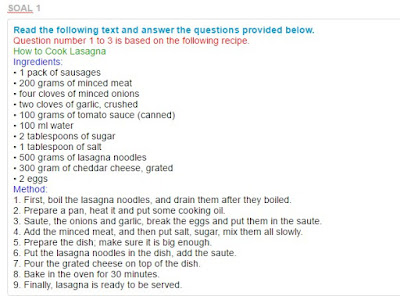 Contoh Soal Understanding A Procedure Text Ezy Blog