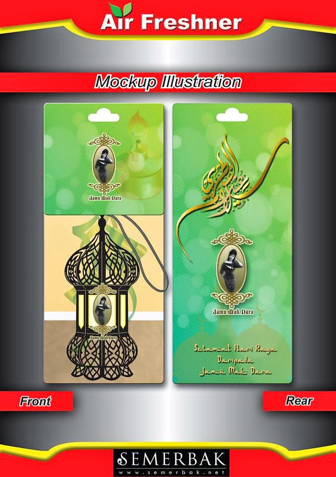 Malaysian Custom made paper air freshener Premium Tempahan Kad Raya