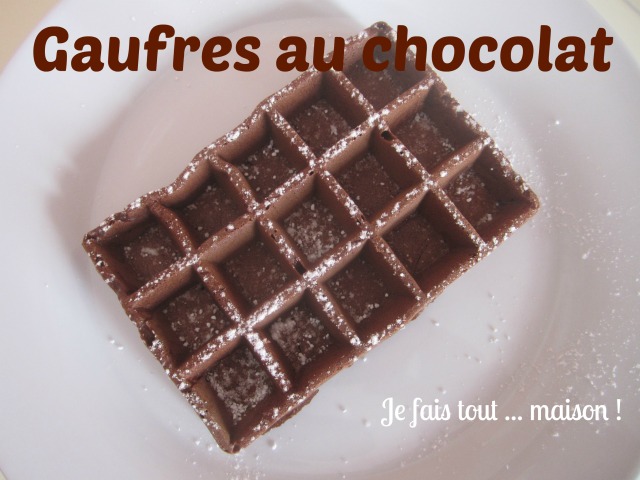 Recette des gaufres au chocolat facile et rapide