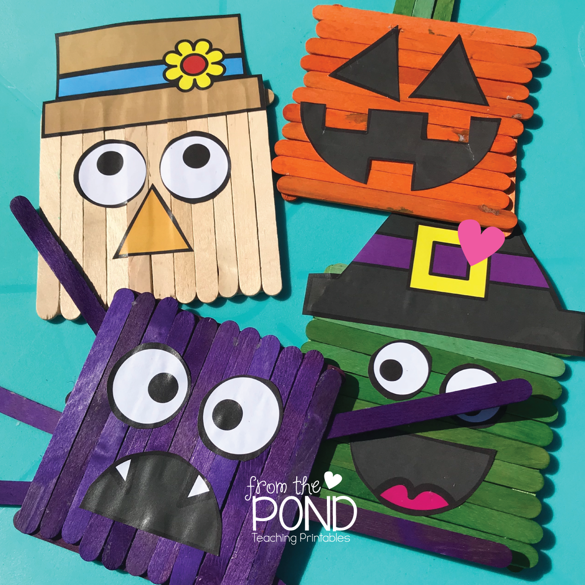 Autumn Pop Stick Crafts From the Pond