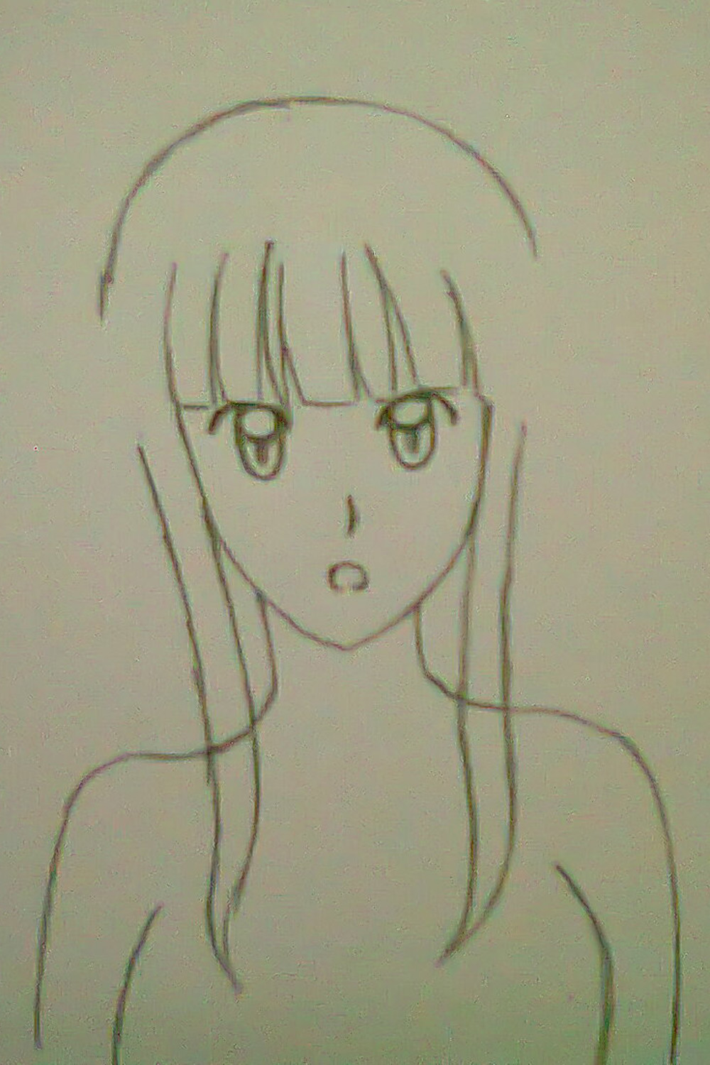 Menggambar Cewek Anime Sederhana