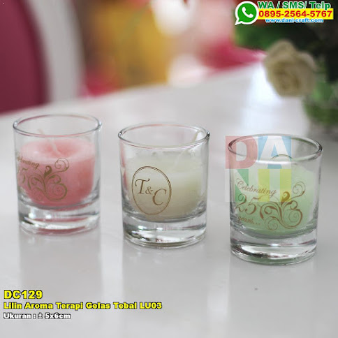 Lilin Aroma Terapi Gelas Tebal LU03